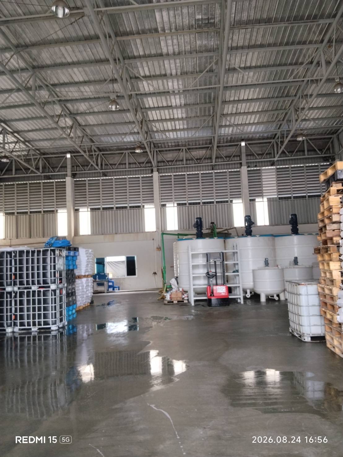 Production area and equipment